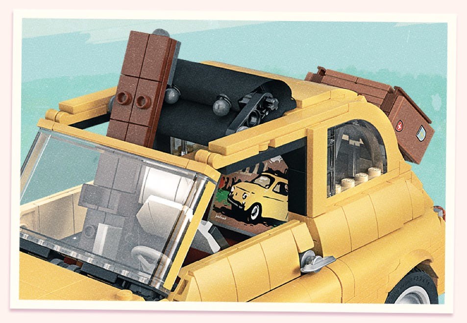小巧精緻的古典義式浪漫～ LEGO 10271 Creator 系列「飛雅特 500」(Fiat 500) 優美上路！