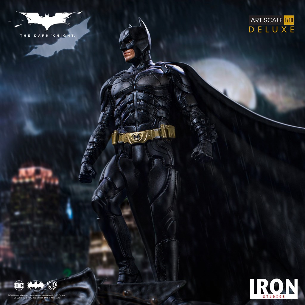 不朽的貝爾版蝙蝠俠再臨！ Iron Studios《黑暗騎士》蝙蝠俠 Batman Deluxe 1/10 比例全身雕像