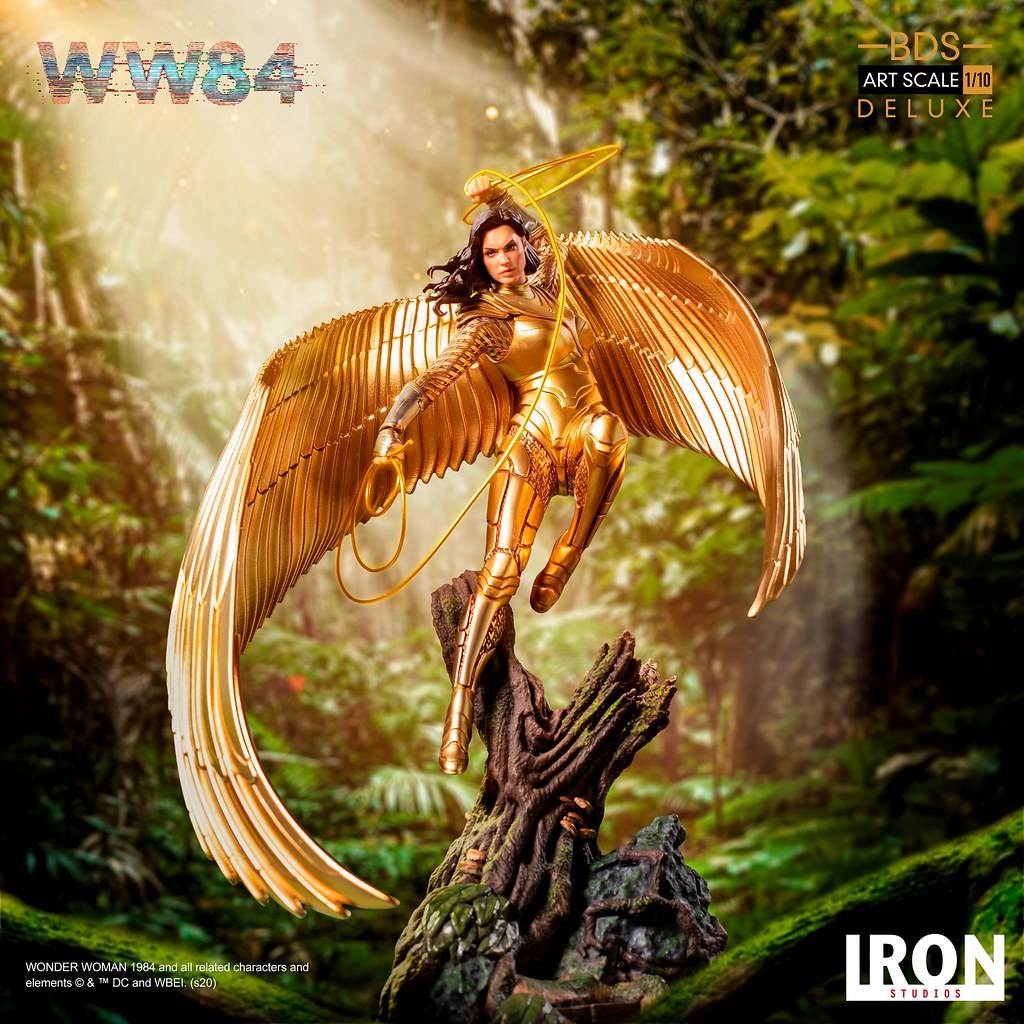 黃金黛安娜參戰！ Iron Studios《神力女超人1984》神力女超人 Wonder Woman Deluxe 1/10 比例全身雕像