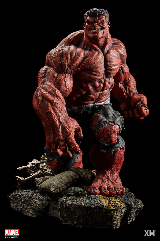 狂暴無比的紅色身影！ XM Studios Premium Collectibles 系列 Marvel【紅浩克】Red Hulk 1/4 比例全身雕像