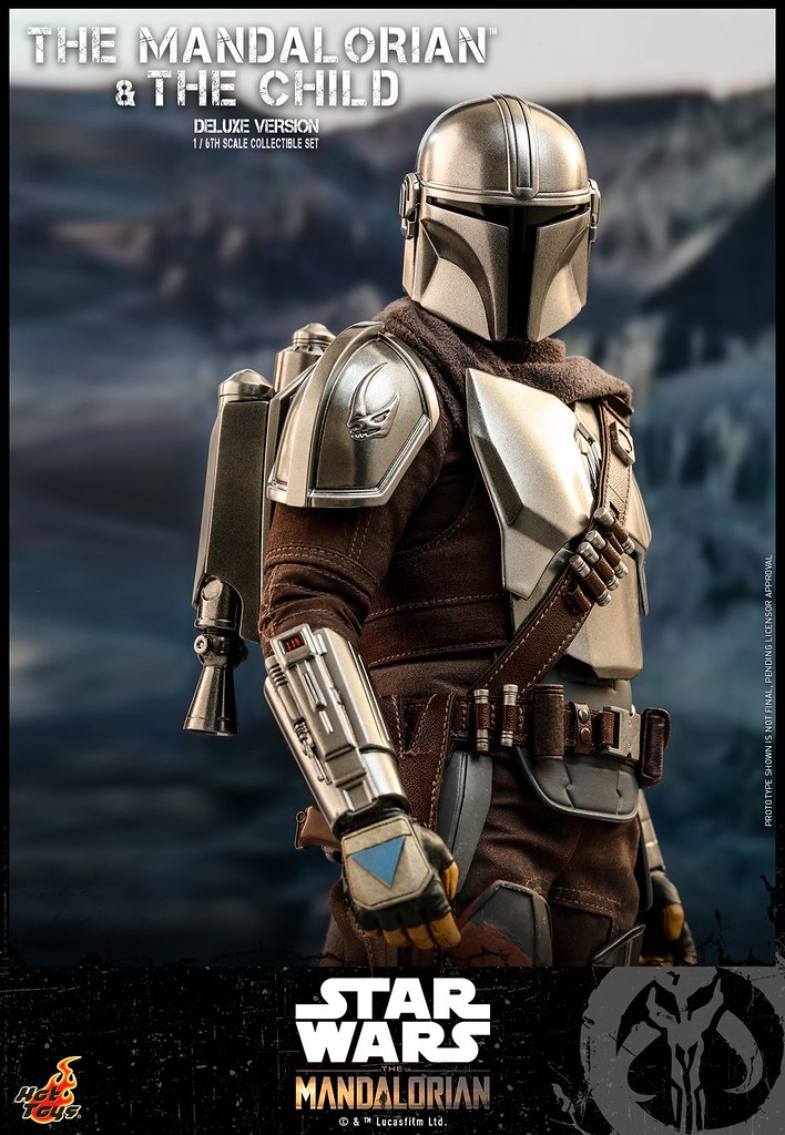 附上尤達寶寶的懸浮太空艙! Hot Toys - TMS015 -《曼達洛人》曼達洛人與孩子 (豪華版) The Mandalorian and The Child (Deluxe Version) 1/6 比例人偶套組