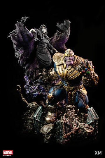 XM Studios Premium Collectibles 系列 Marvel【薩諾斯與死亡女神】Thanos with Lady Death 1/4 比例全身雕像