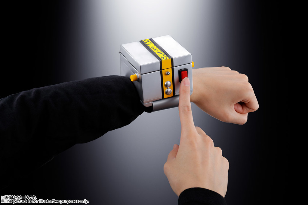 附上 1：1 比例的變身手環！！ 超合金魂 GX-33R《蜘蛛人 (東映)》獵豹金剛＆宇宙戰鬥艦 Marveller 召喚套組 レオパルドン＆マーベラー召喚セット