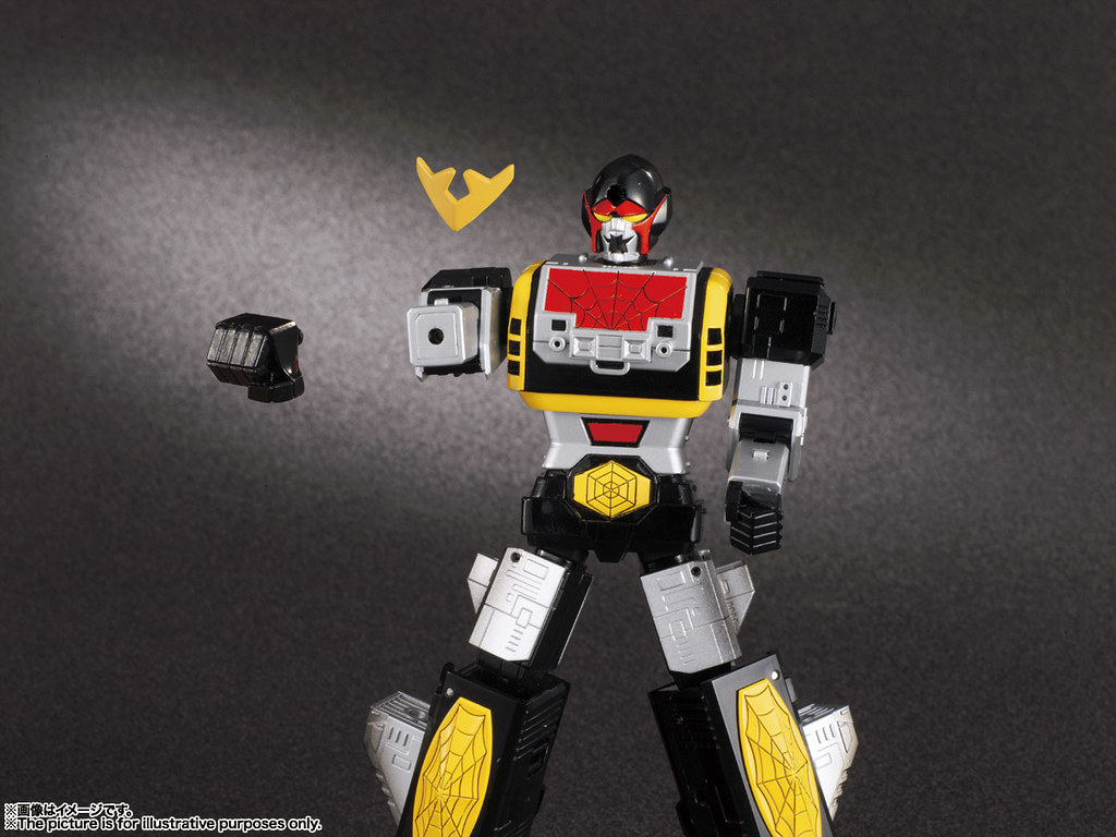 附上 1：1 比例的變身手環！！ 超合金魂 GX-33R《蜘蛛人 (東映)》獵豹金剛＆宇宙戰鬥艦 Marveller 召喚套組 レオパルドン＆マーベラー召喚セット