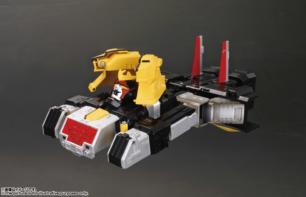 附上 1：1 比例的變身手環！！ 超合金魂 GX-33R《蜘蛛人 (東映)》獵豹金剛＆宇宙戰鬥艦 Marveller 召喚套組 レオパルドン＆マーベラー召喚セット