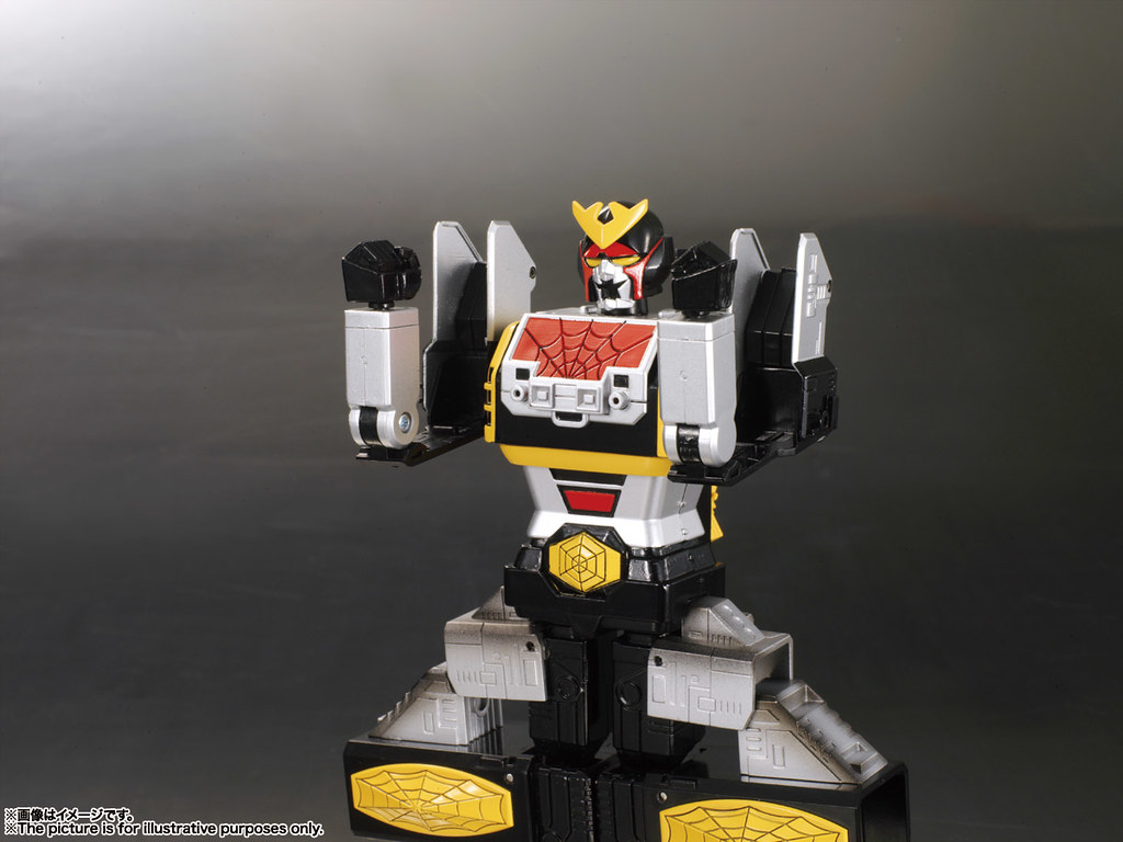 附上 1：1 比例的變身手環！！ 超合金魂 GX-33R《蜘蛛人 (東映)》獵豹金剛＆宇宙戰鬥艦 Marveller 召喚套組 レオパルドン＆マーベラー召喚セット