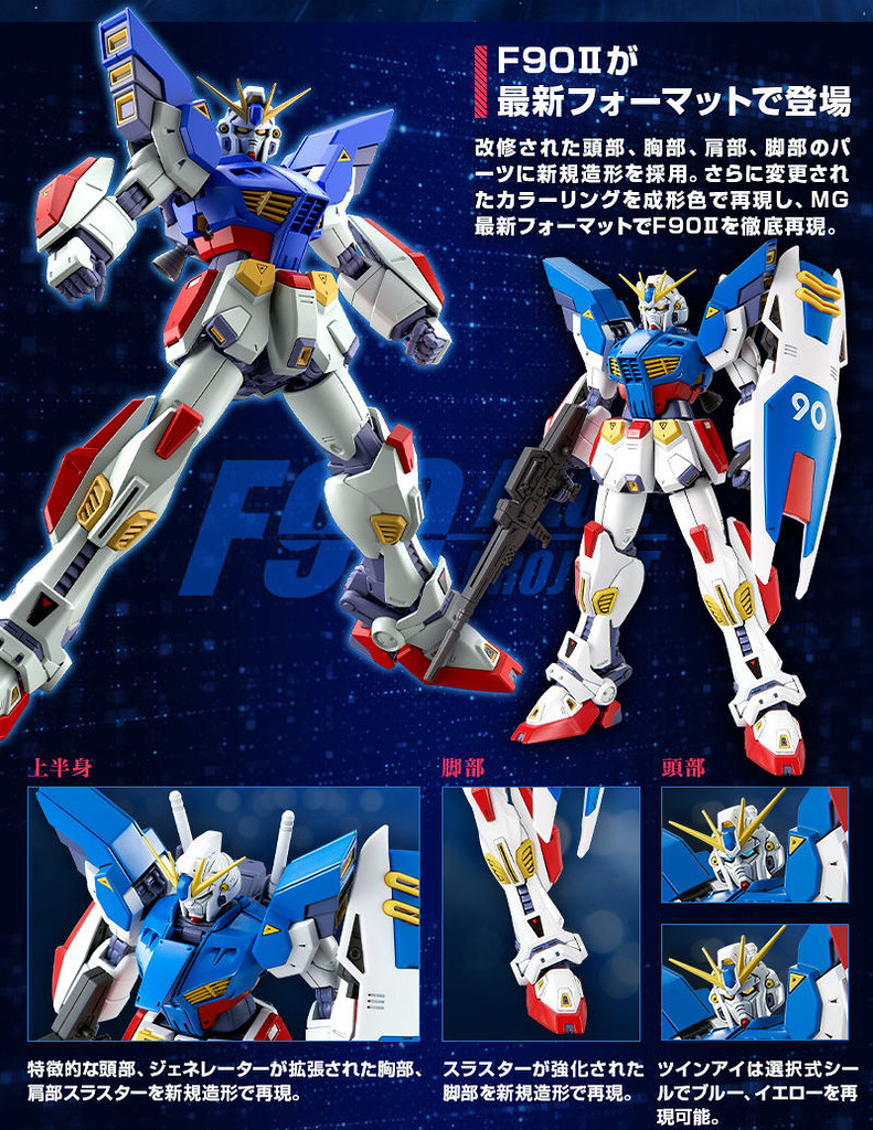 換上迎擊．追擊裝備的二號機套件化！MG 1/100《機動戰士鋼彈F90》鋼彈F90II I型任務背包｜ガンダムF90II Iタイプ【PB限定】