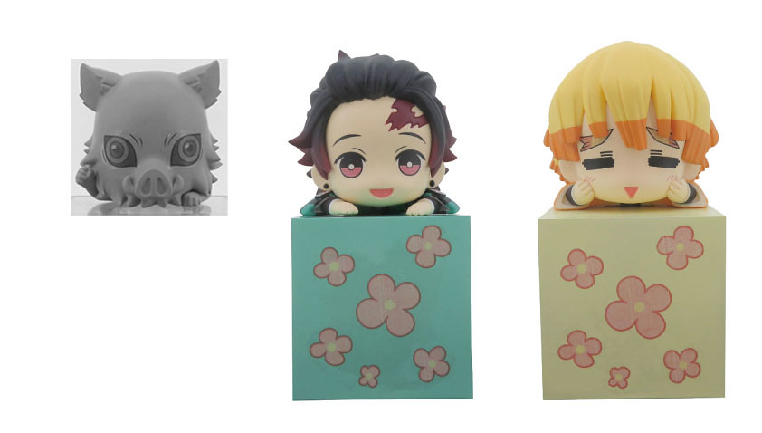 萌萌桌緣子又來啦～FuRyu《鬼滅之刃》桌緣子第二彈：竈門炭治郎 / 我妻善逸 / 嘴平伊之助 （ひっかけフィギュア）
