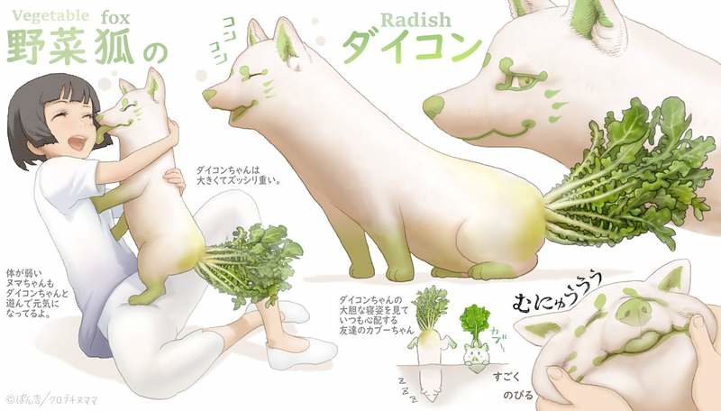 挑食剋星「野菜動物妖精」實體化!Qualia「西瓜烏賊」吊飾轉蛋(野菜の妖精 すいか マスコットボールチェーン)全六款
