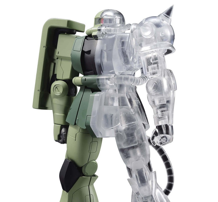 BANPRESTO 景品《機動戰士鋼彈》INTERNAL STRUCTURE「MS-06F 薩克II」半剖透明 / 全剖透明（機動戦士ガンダム MS-06F ザクII）