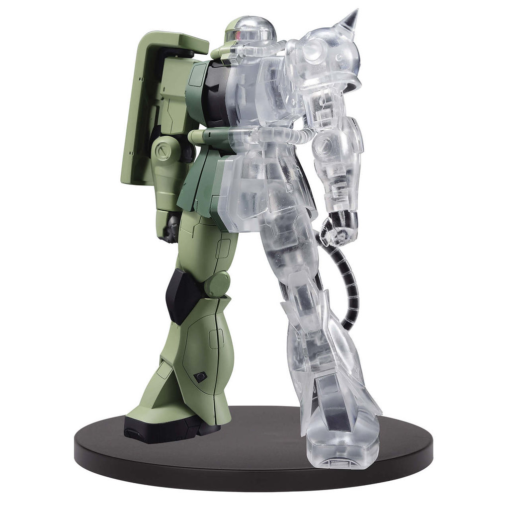 BANPRESTO 景品《機動戰士鋼彈》INTERNAL STRUCTURE「MS-06F 薩克II」半剖透明 / 全剖透明（機動戦士ガンダム MS-06F ザクII）