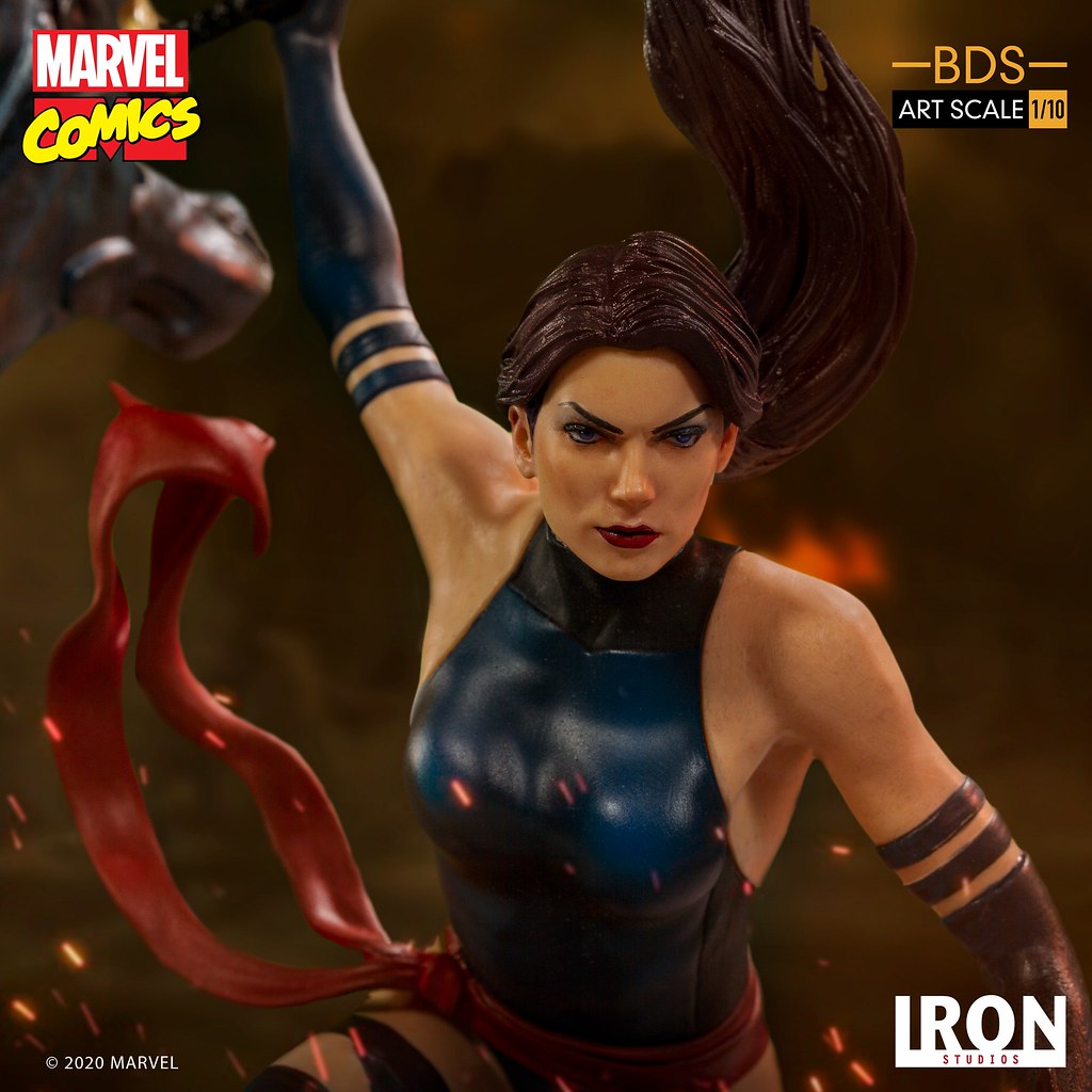 Iron Studios Battle Diorama 系列 Marvel Comics【靈蝶】Psylocke 1/10 比例全身雕像