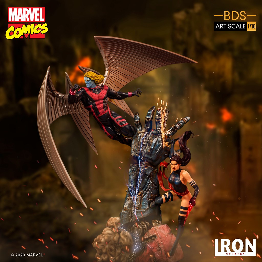 Iron Studios Battle Diorama 系列 Marvel Comics【靈蝶】Psylocke 1/10 比例全身雕像