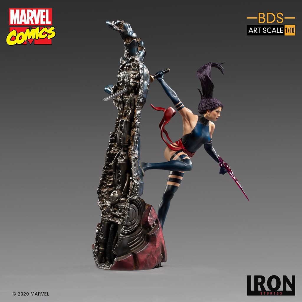 Iron Studios Battle Diorama 系列 Marvel Comics【靈蝶】Psylocke 1/10 比例全身雕像