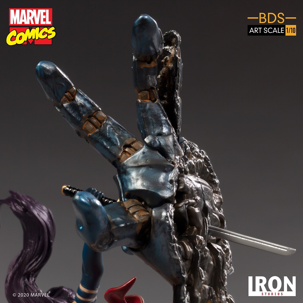 Iron Studios Battle Diorama 系列 Marvel Comics【靈蝶】Psylocke 1/10 比例全身雕像