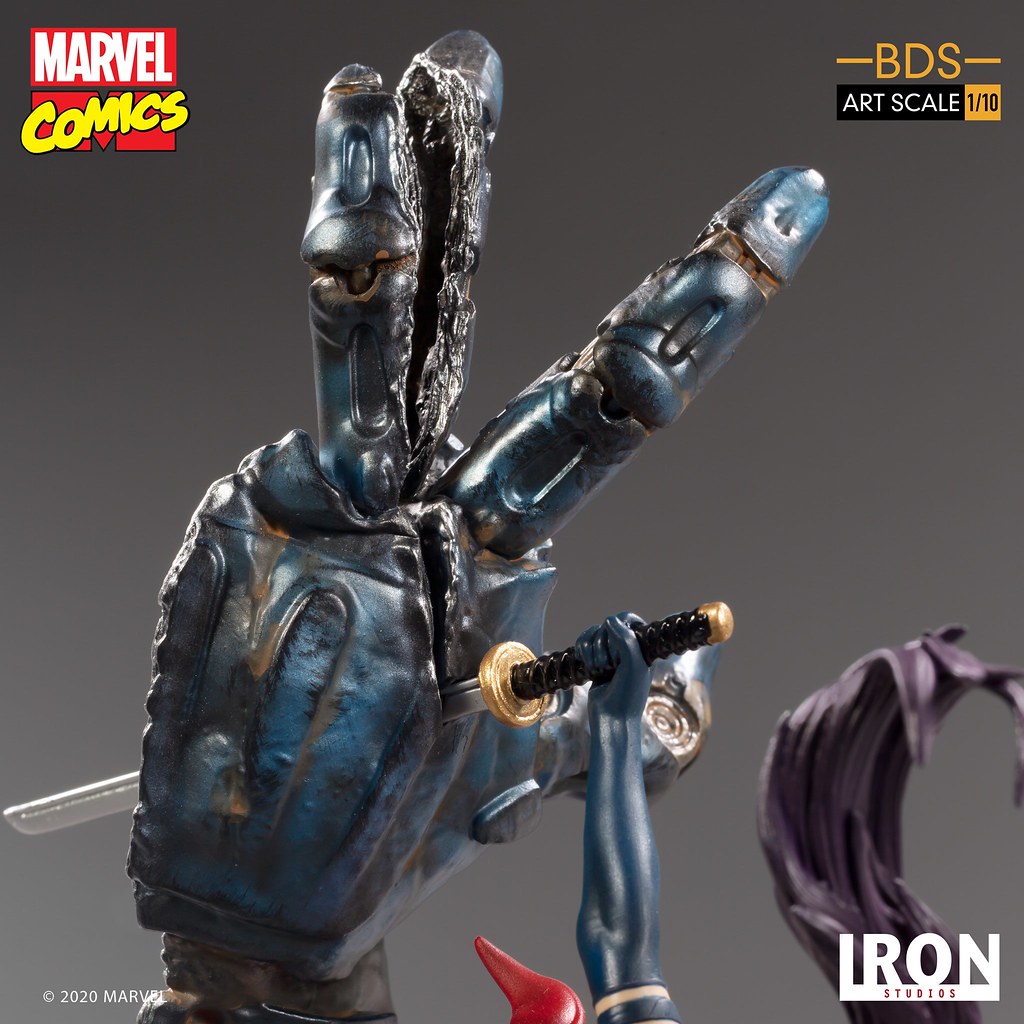 Iron Studios Battle Diorama 系列 Marvel Comics【靈蝶】Psylocke 1/10 比例全身雕像