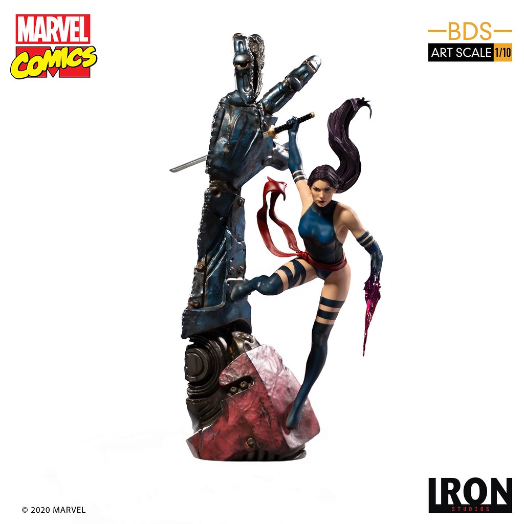 Iron Studios Battle Diorama 系列 Marvel Comics【靈蝶】Psylocke 1/10 比例全身雕像