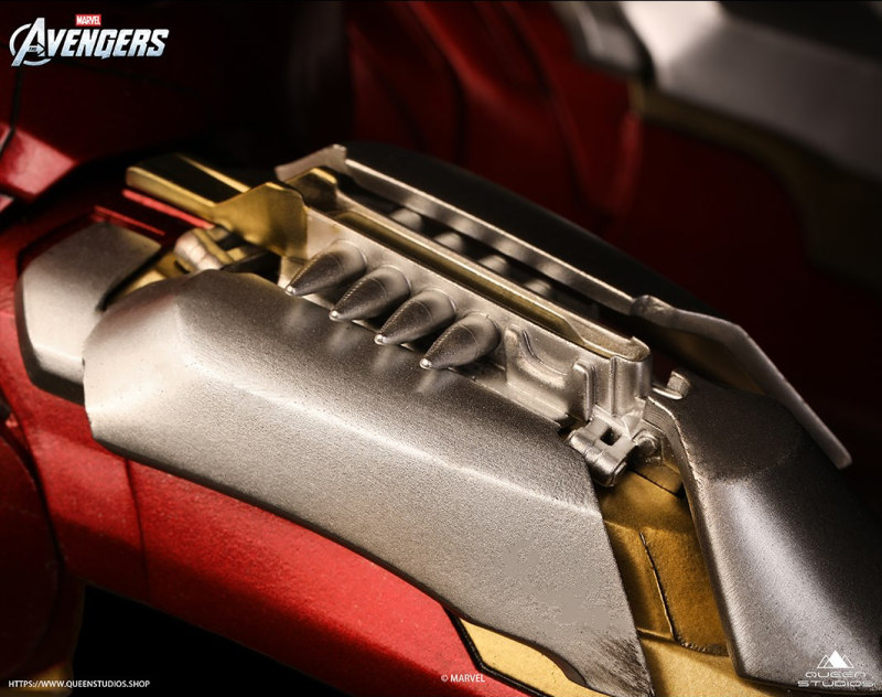 Queen Studios《復仇者聯盟》鋼鐵人馬克7（Iron Man Mark 7）1/4 比例全身雕像