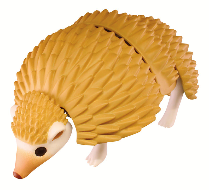 縮成一團的犰狳、刺蝟轉蛋化～T-ARTS 擬真動物「圓滾滾變形！捲縮圓球！」轉蛋（まんまる変形！まるまじろ）全四款