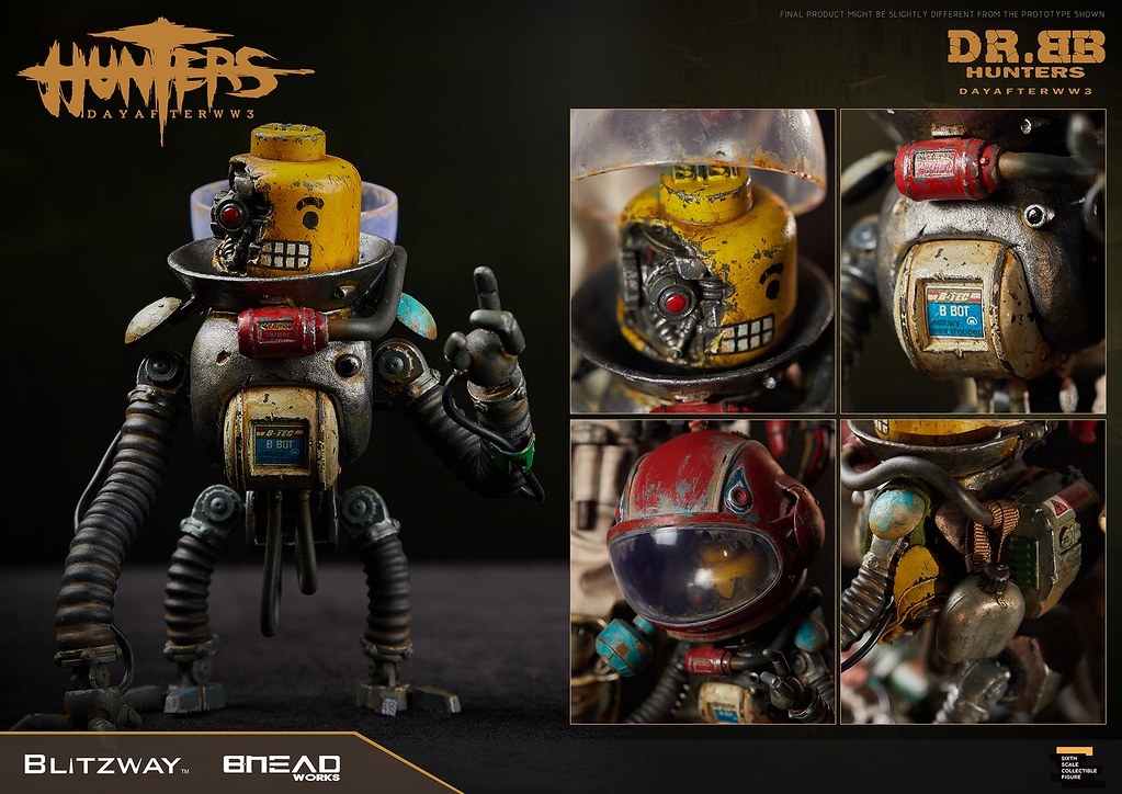 揮舞巨斧、喚醒機器人的少女！ Blitzway《獵人：第三大戰日後》BB博士 (HUNTERS : Day After WWlll – Dr.BB) 1/6 比例人偶