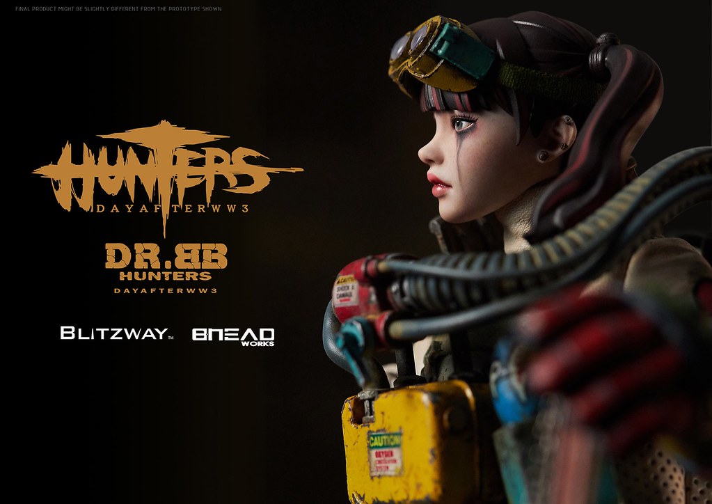 揮舞巨斧、喚醒機器人的少女！ Blitzway《獵人：第三大戰日後》BB博士 (HUNTERS : Day After WWlll – Dr.BB) 1/6 比例人偶