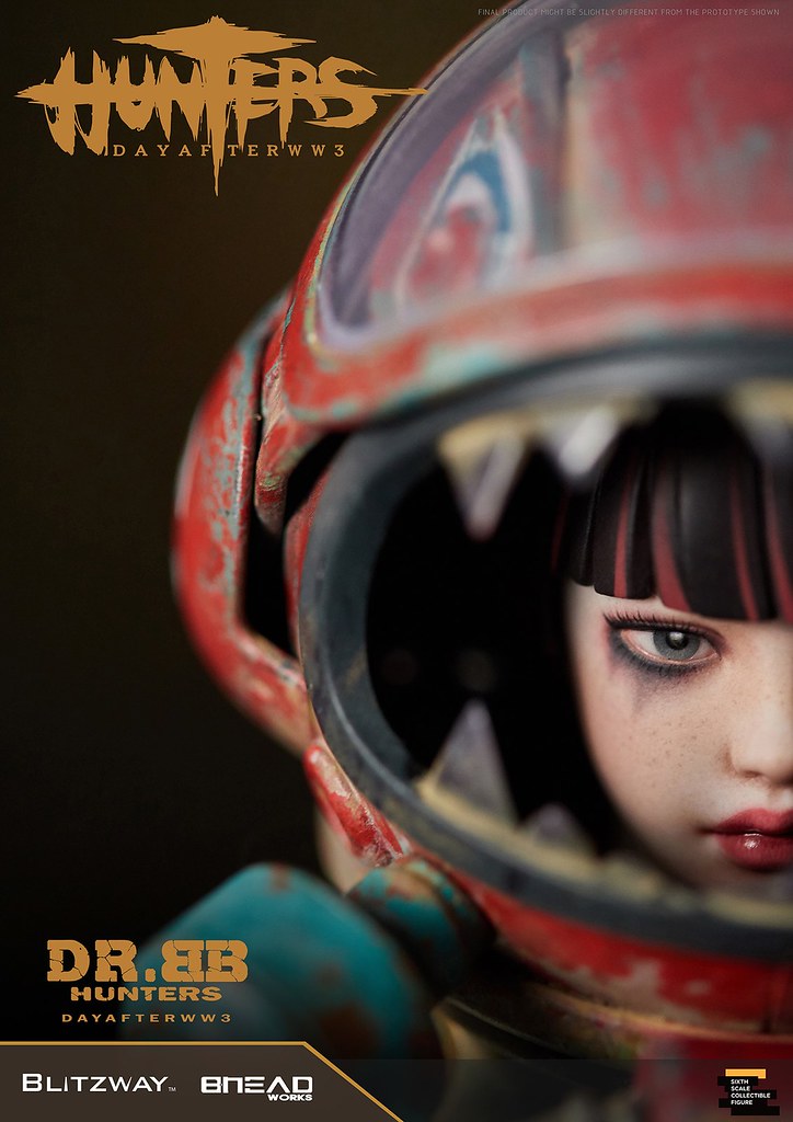揮舞巨斧、喚醒機器人的少女！ Blitzway《獵人：第三大戰日後》BB博士 (HUNTERS : Day After WWlll – Dr.BB) 1/6 比例人偶