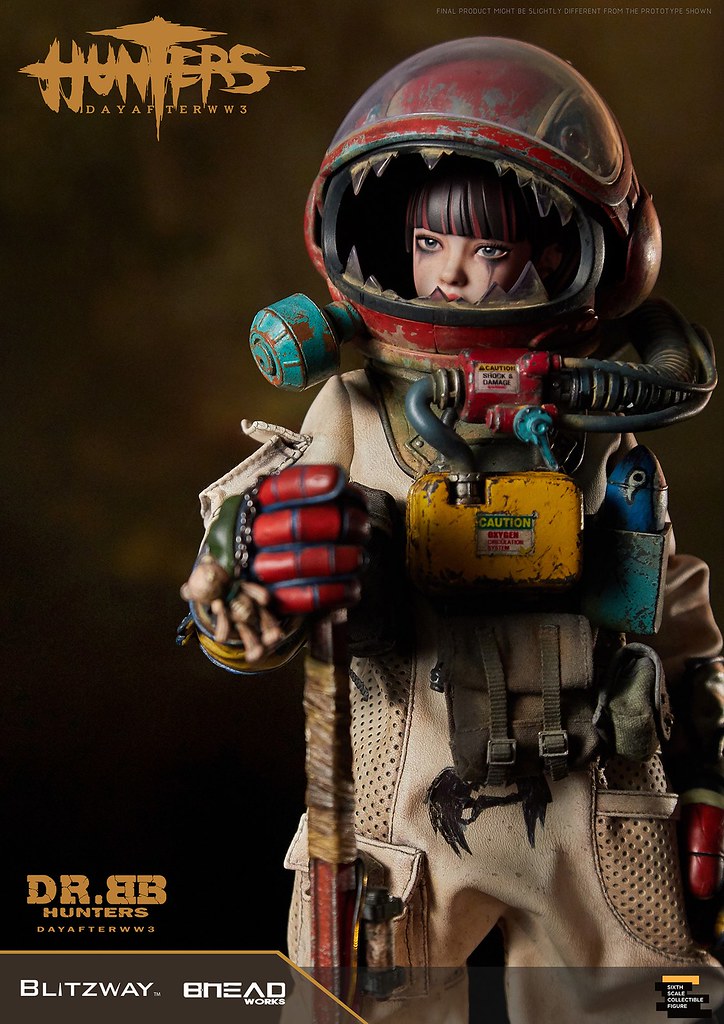 揮舞巨斧、喚醒機器人的少女！ Blitzway《獵人：第三大戰日後》BB博士 (HUNTERS : Day After WWlll – Dr.BB) 1/6 比例人偶