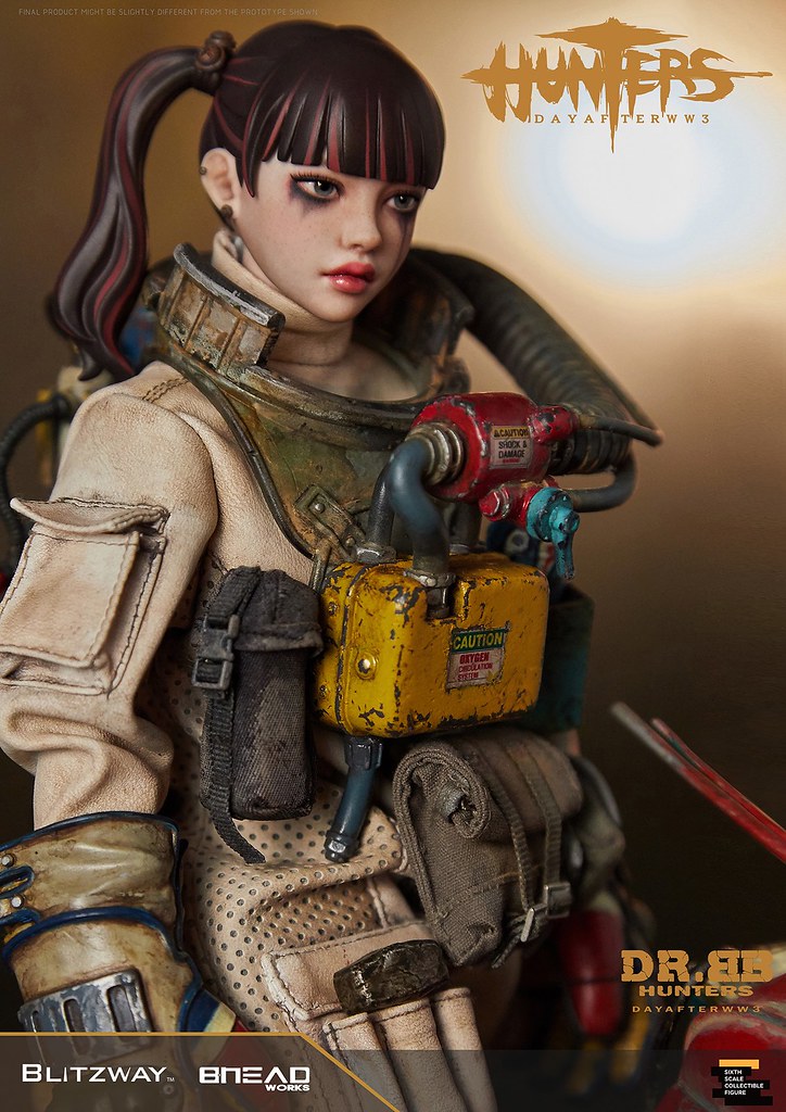 揮舞巨斧、喚醒機器人的少女！ Blitzway《獵人：第三大戰日後》BB博士 (HUNTERS : Day After WWlll – Dr.BB) 1/6 比例人偶