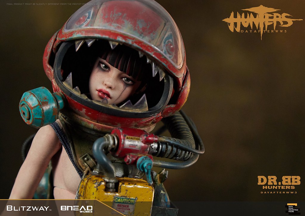 揮舞巨斧、喚醒機器人的少女！ Blitzway《獵人：第三大戰日後》BB博士 (HUNTERS : Day After WWlll – Dr.BB) 1/6 比例人偶