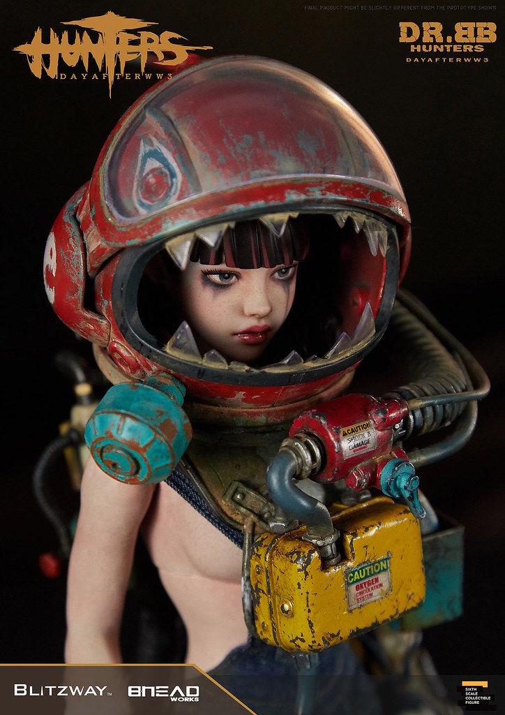揮舞巨斧、喚醒機器人的少女！ Blitzway《獵人：第三大戰日後》BB博士 (HUNTERS : Day After WWlll – Dr.BB) 1/6 比例人偶