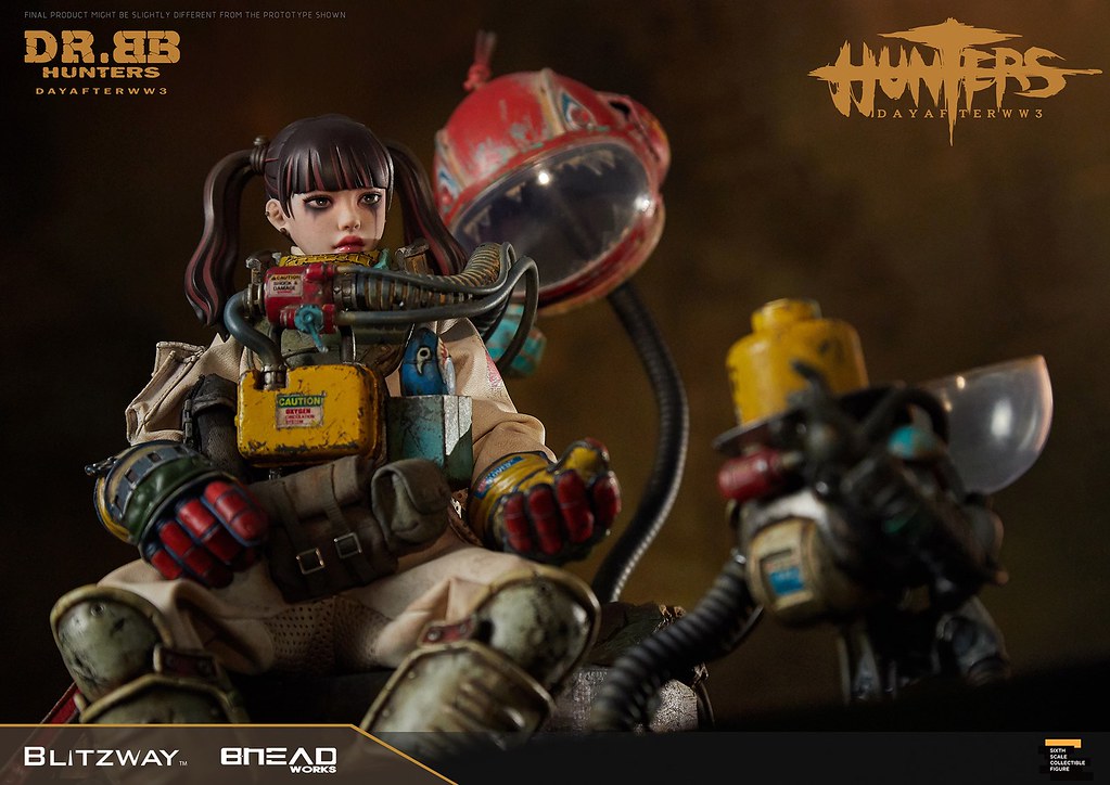 揮舞巨斧、喚醒機器人的少女！ Blitzway《獵人：第三大戰日後》BB博士 (HUNTERS : Day After WWlll – Dr.BB) 1/6 比例人偶