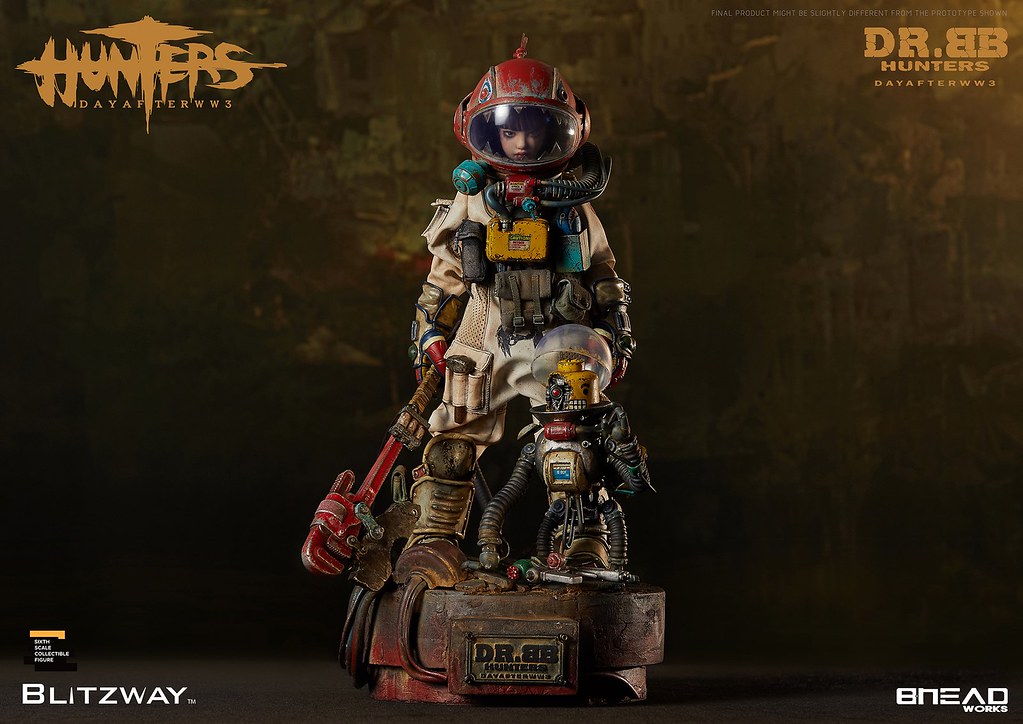 揮舞巨斧、喚醒機器人的少女！ Blitzway《獵人：第三大戰日後》BB博士 (HUNTERS : Day After WWlll – Dr.BB) 1/6 比例人偶