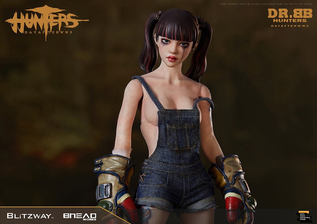 揮舞巨斧、喚醒機器人的少女！ Blitzway《獵人：第三大戰日後》BB博士 (HUNTERS : Day After WWlll – Dr.BB) 1/6 比例人偶