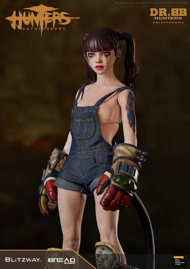 揮舞巨斧、喚醒機器人的少女！ Blitzway《獵人：第三大戰日後》BB博士 (HUNTERS : Day After WWlll – Dr.BB) 1/6 比例人偶