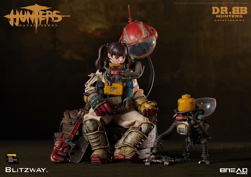 揮舞巨斧、喚醒機器人的少女！ Blitzway《獵人：第三大戰日後》BB博士 (HUNTERS : Day After WWlll – Dr.BB) 1/6 比例人偶