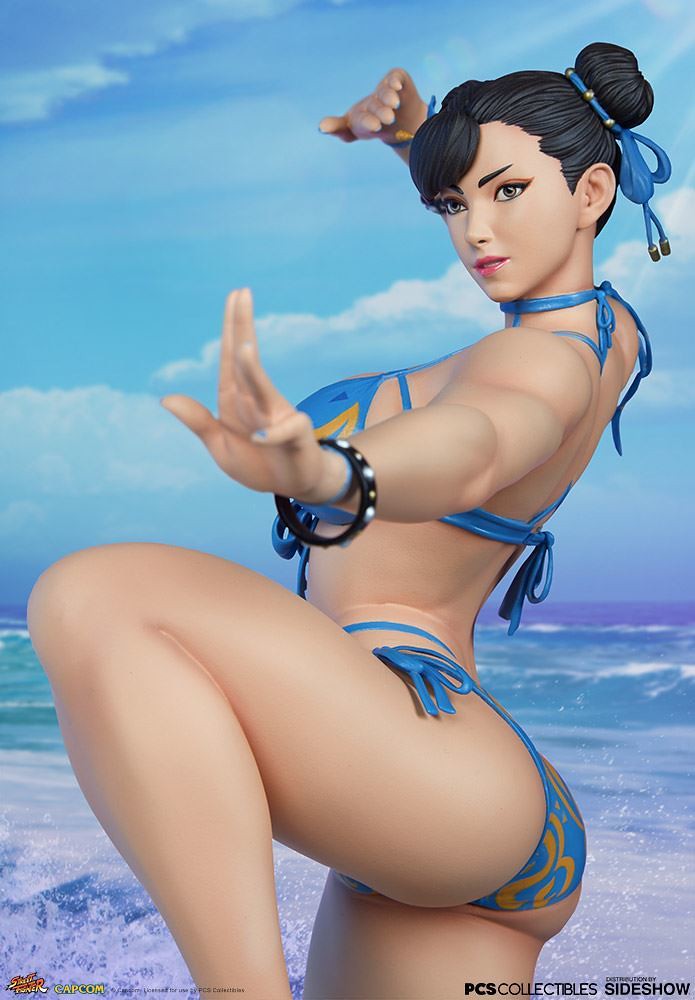 擁有最強蜜大腿的女格鬥家火辣再登場！ Pop Culture Shock《快打旋風V》春麗 Chun-Li: Season Pass 1/4 比例全身雕像 普通版/EX版