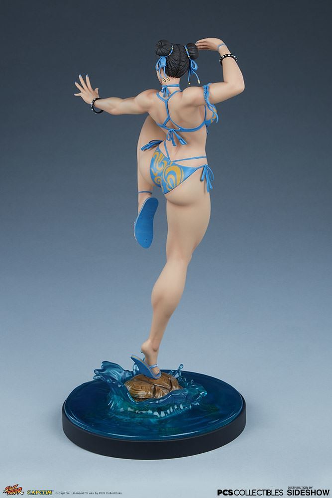 擁有最強蜜大腿的女格鬥家火辣再登場！ Pop Culture Shock《快打旋風V》春麗 Chun-Li: Season Pass 1/4 比例全身雕像 普通版/EX版