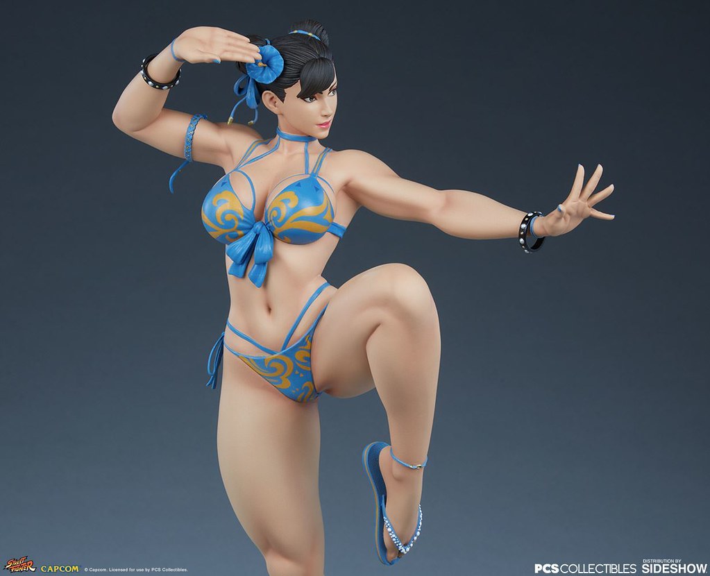 擁有最強蜜大腿的女格鬥家火辣再登場！ Pop Culture Shock《快打旋風V》春麗 Chun-Li: Season Pass 1/4 比例全身雕像 普通版/EX版