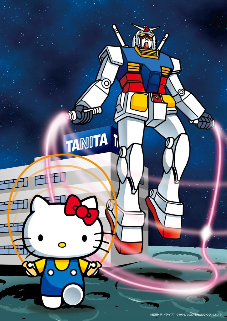 阿姆羅、夏亞幫你報體重！TANITA 塔尼達 x「鋼彈 &amp; HELLO KITTY和解紀念」十合一語音體組成計（インナースキャンVoice）