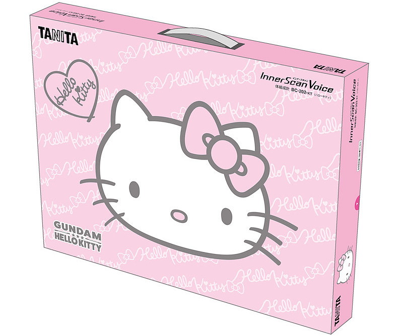 阿姆羅、夏亞幫你報體重！TANITA 塔尼達 x「鋼彈 &amp; HELLO KITTY和解紀念」十合一語音體組成計（インナースキャンVoice）