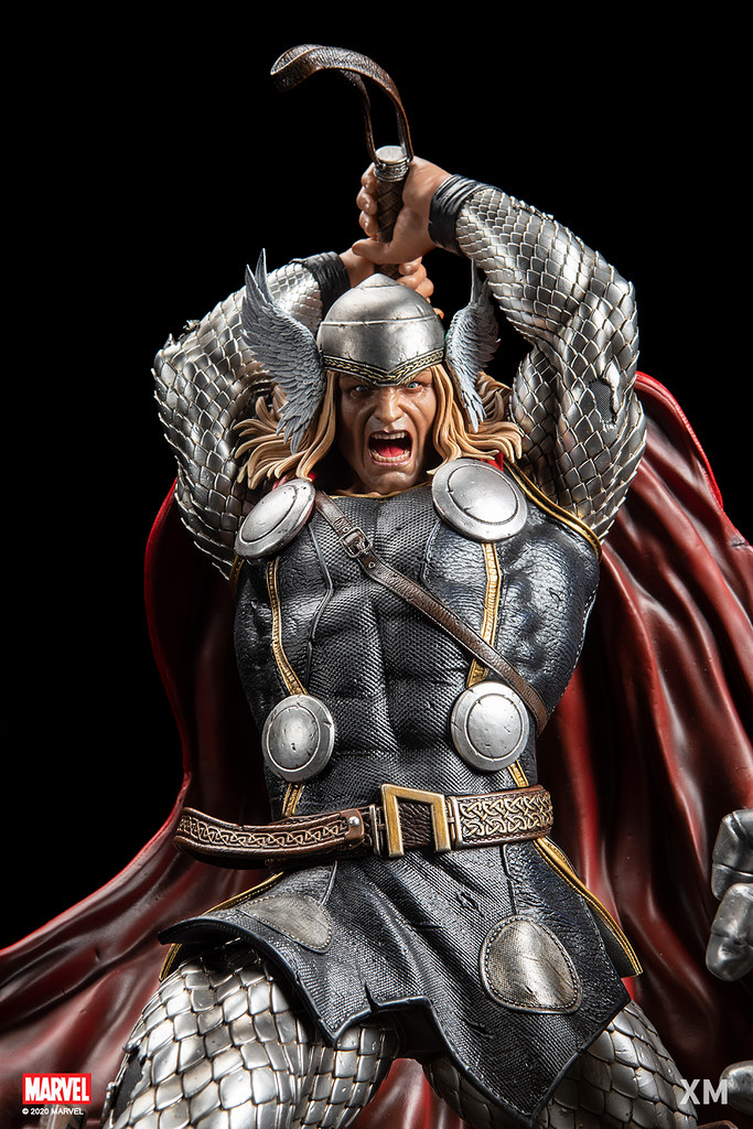由上而下、毀天滅地的粉碎一擊！ XM Studios Premium Collectibles 系列 Marvel【索爾】Modern Thor 1/4 比例全身雕像