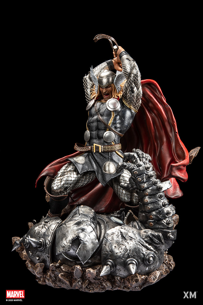 由上而下、毀天滅地的粉碎一擊! XM Studios Premium Collectibles 系列 Marvel【索爾】Modern Thor 1/4 比例全身雕像