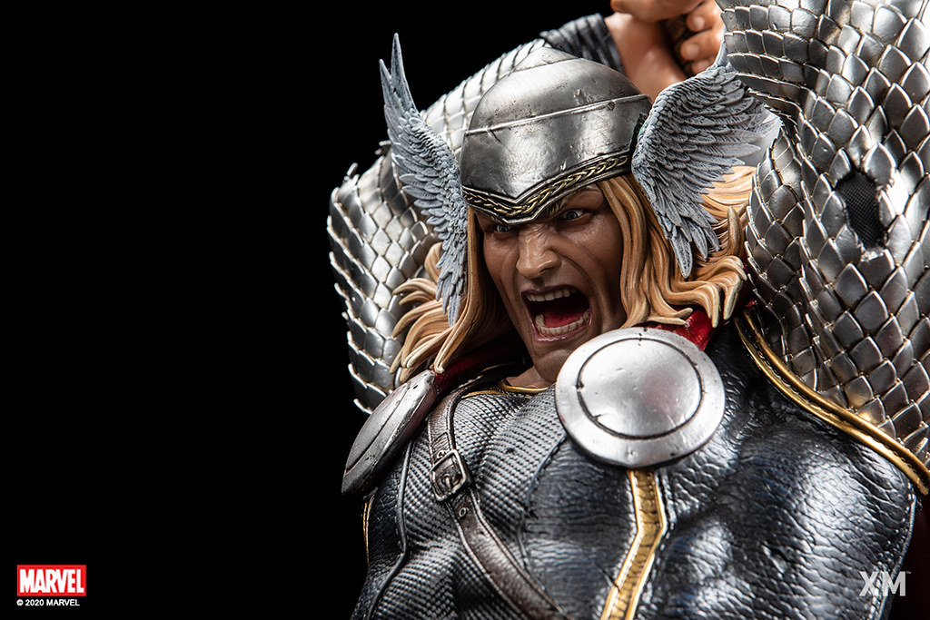 由上而下、毀天滅地的粉碎一擊! XM Studios Premium Collectibles 系列 Marvel【索爾】Modern Thor 1/4 比例全身雕像