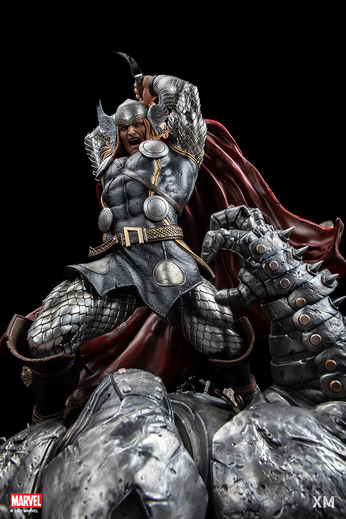 由上而下、毀天滅地的粉碎一擊! XM Studios Premium Collectibles 系列 Marvel【索爾】Modern Thor 1/4 比例全身雕像