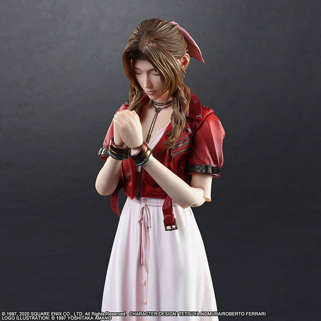 PLAY ARTS改《FINAL FANTASY VII 重製版》艾麗絲.蓋恩斯巴勒(エアリス・ゲインズブール) 可動人偶