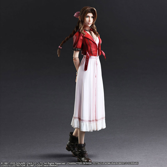 PLAY ARTS改《FINAL FANTASY VII 重製版》艾麗絲.蓋恩斯巴勒(エアリス・ゲインズブール) 可動人偶