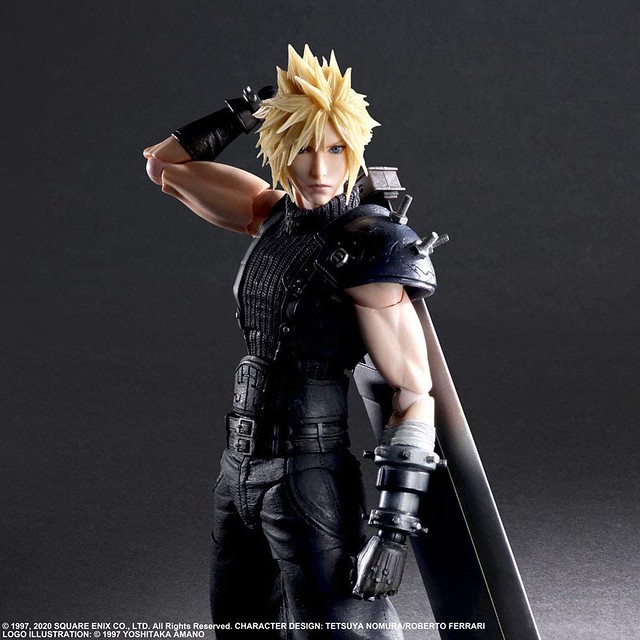 PLAY ARTS改《FINAL FANTASY VII 重製版》克勞德．史特萊夫（クラウド・ストライフ）Version 2 可動人偶 