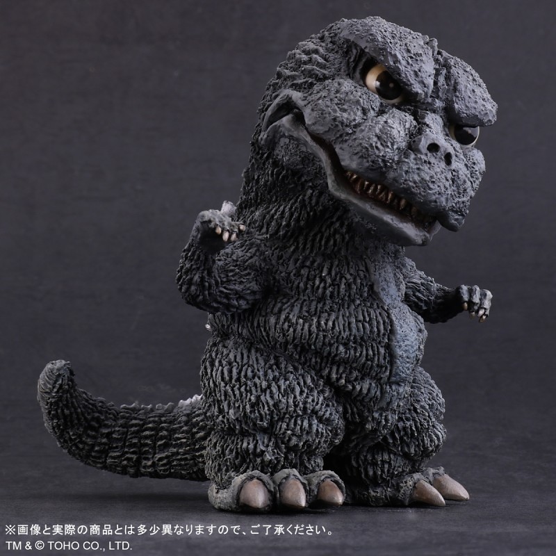 充滿萌感的歪頭表情～X-PLUS Deforeal《哥吉拉對機械哥吉拉》哥吉拉（1974）塗裝完成品｜デフォリアル ゴジラ(1974) 一般版 / 少年RIC限定版