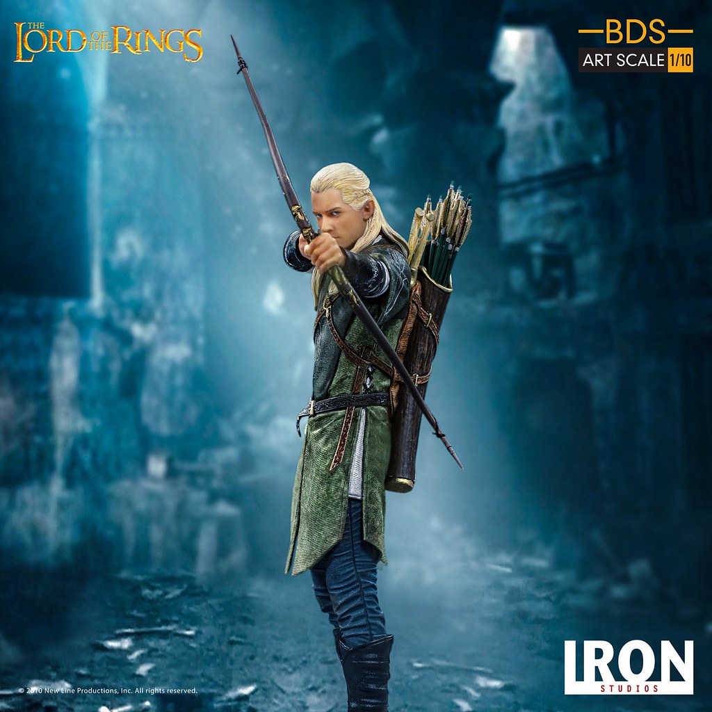 再現精靈弓箭手的銳利眼神！ Iron Studios Battle Diorama 系列《魔戒》勒苟拉斯 Legolas 1/10 比例全身雕像