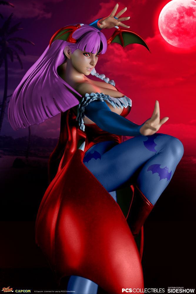 最強蜜大腿 × 性感的午夜女王！Pop Culture Shock《快打旋風V》春麗 莫莉卡變體版 (Chun-Li Morrigan Variant) 1/4 比例全身雕像 普通版/EX版